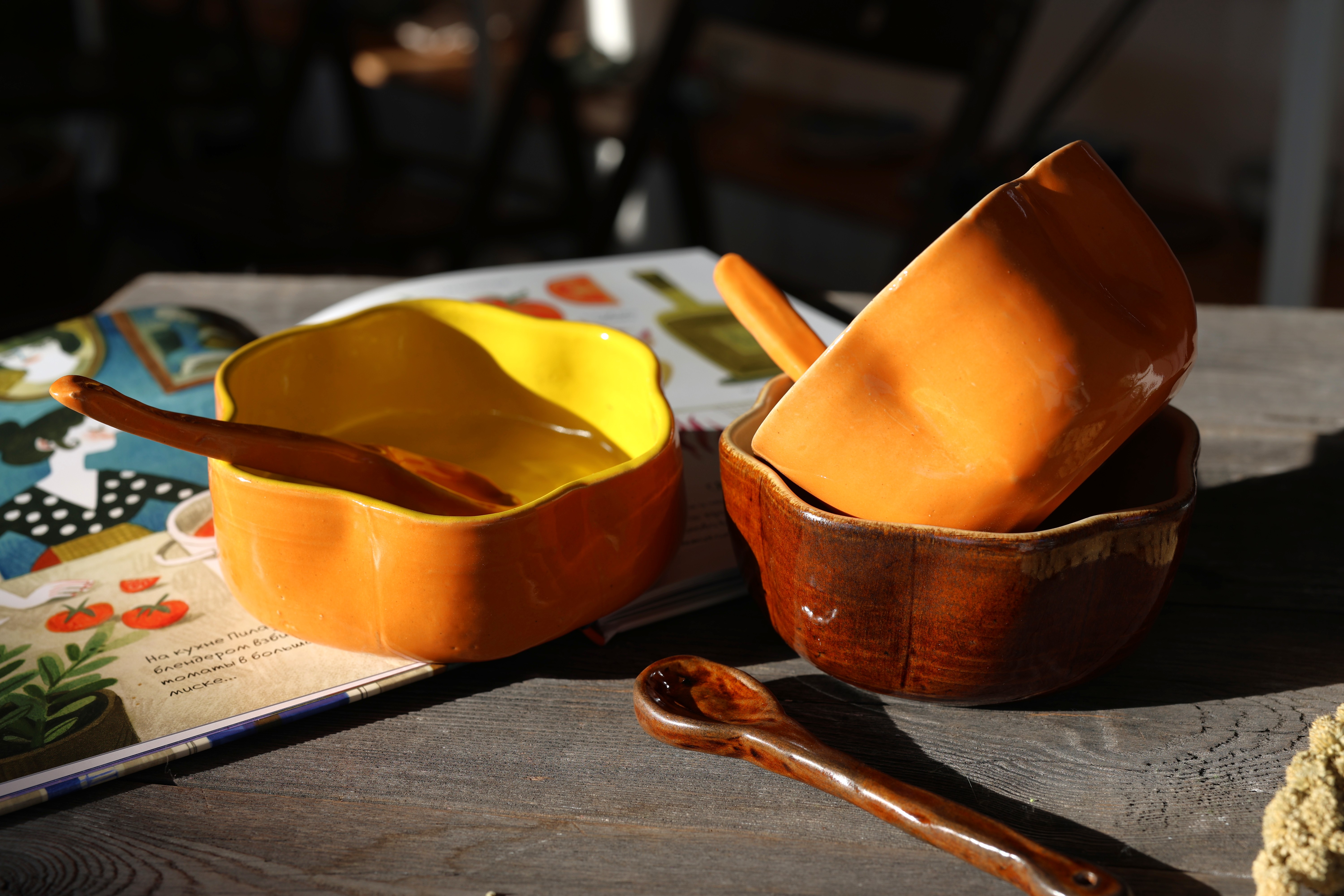 Супница-тыква и ложка, круг 12+ фото 1